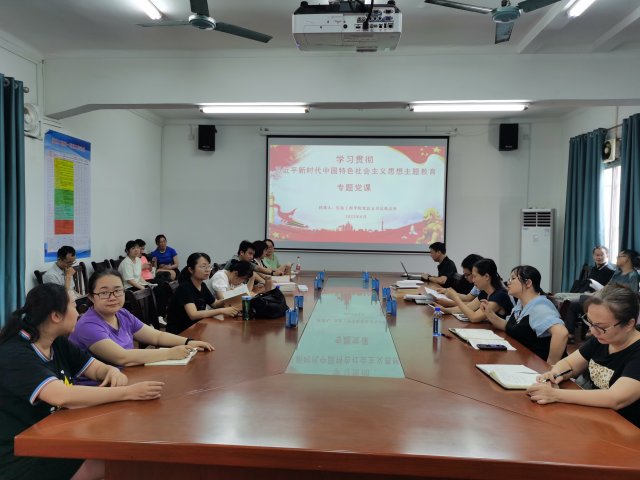 信息工程学院党总支开展主题教育专题党课